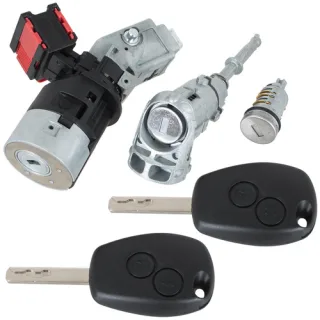 Schließzylinder KOMPLETT SET Türschloss Zündschloss Tankdeckel Schloss + 2x Schlüssel für Renault Kangoo II Master III