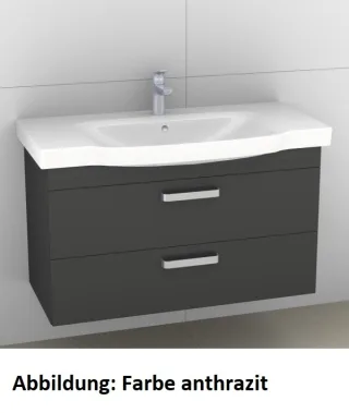 Artiqua 414 Waschtischunterschrank für Sentique 5142A1 Eiche Weiß quer NB, 414-WU2L-V39-7185-440 414-WU2L-V39-7185-440