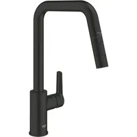 Grohe Ablaufgarnitur Start Einhebelmischer, Hochdruck, schwarz matt (306312430)