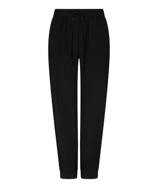 Esqualo - Locker geschnittene Stoffhose schwarz - Gr. - 36