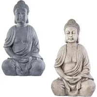 NEUSTEIN Buddhafigur XXXL Großer Buddha 50 cm Steinoptik
