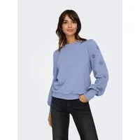 ONLY Sweatshirt ONLFEMME L/S PUFF EMBROIDERY UB SWT mit Puffärmeln mit wunderschöner Lochstickerei
