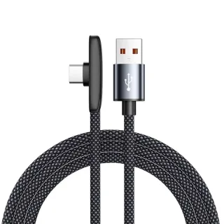 6A 100W USB-A to Type-C Cable Fast Charging Data Transmission Thickened Copper Core Line 1M/1.5M/2M Long for iPhone 17 1