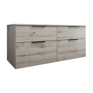 Burgbad Waschtischunterschrank Eqio 619x1400x550 Eiche Dekor Silber, SGUV140F6015 SGUV140F6015
