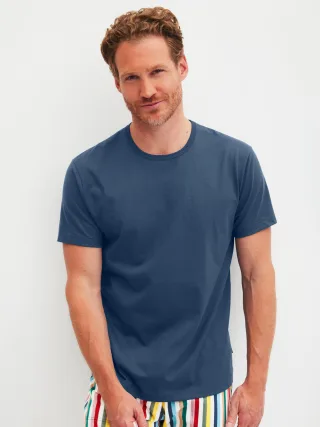 CALIDA - HERREN T-Shirt dark denim - Gr. - XXL