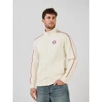 FC Bayern München Kapuzensweatjacke FC Bayern München, Zip-Jacke Essentials, Herren, Off white