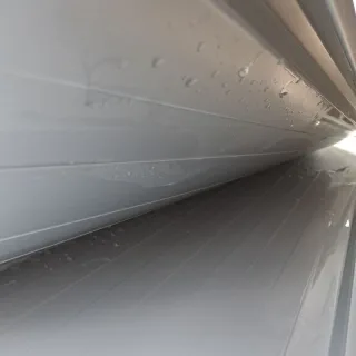Trapezblech Stehfalzoptik 33/500 | Aluminium | 3,00 m Länge | Weißaluminium ( RAL 9006 )