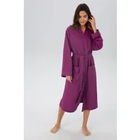 OTTO home Unisex-Bademantel Vanessa, ideal für Sauna & Spa, Hotelbademantel, Morgenmantel, Langform, Baumwolle, Kimono-Kragen, Gürtel, Taschen, Damen & Herren, Waffelpiqué, sehr leichte Qualität, S-3XL