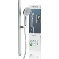 Schütte Stangenbrause-Set KARIBIK, Höhe 78,5 cm, 3 Strahlart(en), Komplett-Set, 4 tlg., höhenverstellbar, mit Antikalk-Beschichtung, wassersparend
