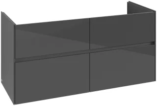 Villeroy & Boch Waschtischunterschrank Collaro C14700 472x609,5x1261mm Glossy Grey C14700FP