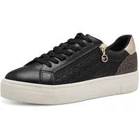 Tamaris Plateausneaker Freizeitschuh, Halbschuh, Schnürer mit Besätzen und Glitzerdetails