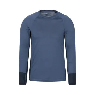 Mountain Warehouse - Base Layer Oberteil für Herren, Langärmlig (Marine)
