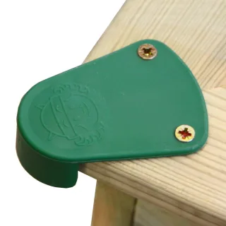 Sicheres 4er-Set Sandkasten Eckenschutz grün - Passgenaue Abdeckkappen für King Kong Modelle - Robuster Kantenschutz für Kinder zum Spielen Wickey