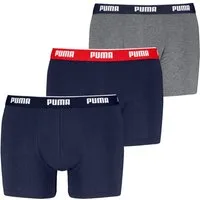 PUMA Boxershorts PUMA MEN EVERYDAY BASIC BOXERS 3P (3er Pack) Komfortabler elastischer Logobund