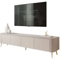Lookway TV-Schrank CELESTE PUSH OPEN mit Beleuchtung auf Füßen (mit LED Beleuchtung) Breite: 200 cm