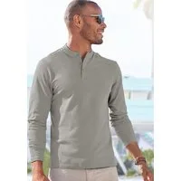 John Devin Henleyshirt mit Stehkragen Regular-Fit, aus Baumwoll-Piqué