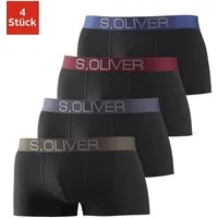 s.Oliver Hipster (Packung, 4-St) knapp sitzende Boxershorts für Herren aus Baumwoll-Mix