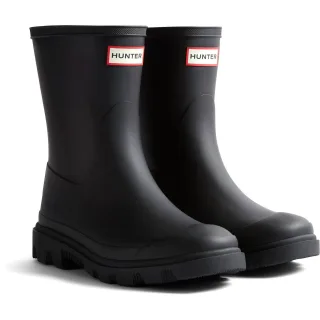 Hunter Downpour Short Gummi Damen Schwarze Gummistiefel