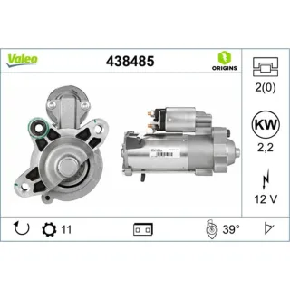 Valeo Anlasser 2,2 kW Ford Volvo 438485