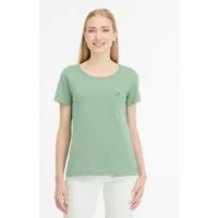 Ragwear Kurzarmshirt MINTTA mit Rundhalsausschnitt, ohne Verschluss, aus Baumwollmischung