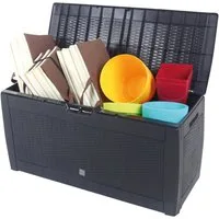 Prosperplast Auflagenbox Garten Auflagenbox - 310 Liter, 310 l Fassungsvermögen, mit Rollen