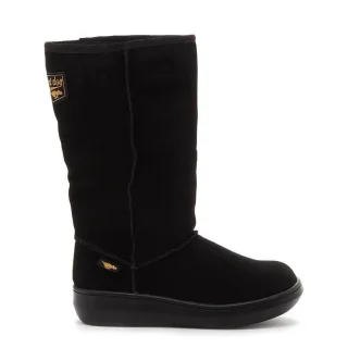 Rocket Dog - Damen Lange Stiefel "Sugardaddy", Leder (Schwarz)