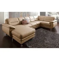 sit&more Wohnlandschaft Mailand U-Form, B: 312 cm, optional Bettfunktion