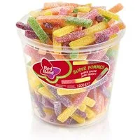 Red Band Süßigkeit, Red Band Pommes extrasaure gezuckerte Fruchtgummi Stäbchen 1200g