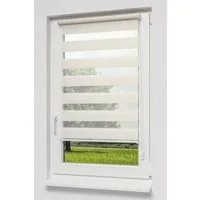 Rollo Qualitätsdoppelrollo Klemmträger Leinen, LYSEL®, blickdicht, HxB 150x60cm