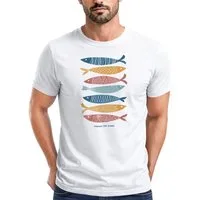Neverless Print-Shirt Herren T-Shirt Motiv Maritim Meer Fische Sommer Urlaub Spruch Respect mit Print
