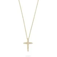 CHRIST Collier CHRIST Damen-Kette 16 Diamant Kreuz