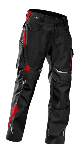 KÜBLER PULSSCHLAG Hose HIGH schwarz/mittelrot 48 - 2324 5353-9955-48