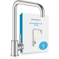 Bächlein Spültischarmatur Küchenarmatur Plivo in stilvollem Design, Wasserhahn Küche extra hoher Auslauf