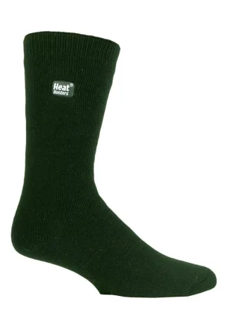 Heat Holders Lite - 3 Paar Multipack Herren isolierte thermische Socken für den Winter | dünne & warme Socken für Kleid Socken - Grün