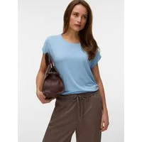 Vero Moda T-Shirt VMAVA PLAIN SS TOP JRS NOOS Materialmix, regular fit