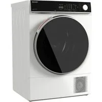 Sharp Wärmepumpentrockner KD-WNHL KD-WNHL8S9GWB-DE, WiFi, VeeZy App-Steuerung, BubbleDrum, Sensortrocknung, 15 Programme