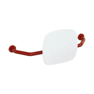 Hewi 801 Rückenstütze 801.51.917133 Wandabstand 230mm, Lehne signalweiß, rubinrot