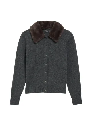 s.Oliver BLACK LABEL - Strickjacke grau - Gr. - 38