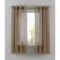 Gardinenbox Gardine (2 St), Ösen, transparent, Voile, 2er Set Transparent »Basel« Bleiband Store 20332TR2