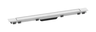 Hansgrohe Fertigset Duschr.RainDrain Match Plus 800 mm m.höhenverstellbare.Rahmen, mattweiss, 562157 56215700