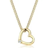 Elli Kette mit Anhänger Herz 925 Sterling Silber, mit Kristallen von Swarovski®, Herz
