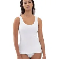 Mey Trägertop Orangic Cotton tiefer Rundhalsausschnitt, Feinripp, Baumwollmischung, atmungsaktiv