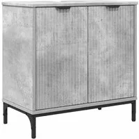 vidaXL Badezimmerspiegelschrank Waschbeckenschrank Beton Grau 60,5 x 33,5 x 61 cm Holzwerkstoff (1-St)