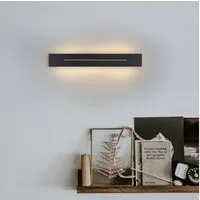 ZMH LED Wandleuchte Wandlampe innen weiß/schwarz 30cm 60cm 100cm, LED fest integriert, warmweiß, lange moderne Wandlampe für Wohnzimmer Schlafzimmer