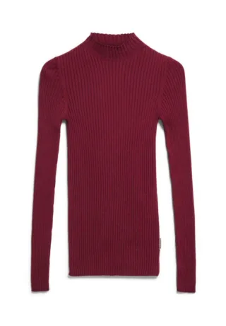 Armedangels - Ripprolli aus Bio-Baumwolle - Alaania rot - Gr. - S