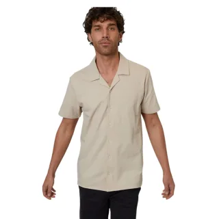 Threadbare - "Kaylian" Hemd für Herren, Regulär, kurzärmlig (Steinfarben)