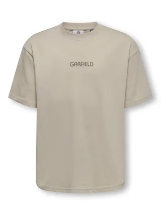 KIDS ONLY - OSJGARFIELD LIFE RLX SS LIC TEE Silver Lining - Gr. - 152