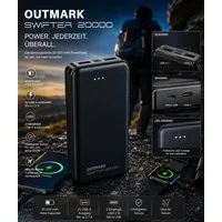 OUTMARK Swifter 20000mAh Outdoor 2x USB-A Powerbank Akku Powerbank