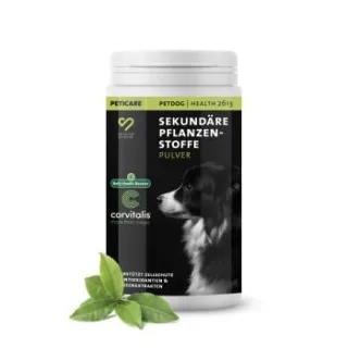 Peticare Ergänzungsfutter Sekundäre Pflanzenstoffe Pulver für Hunde 125g
