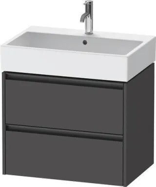 Duravit Ketho.2 Waschtischunterbau wandhängend Graphit Matt 684x460x549 mm - K25276049490000 K25276049490000
